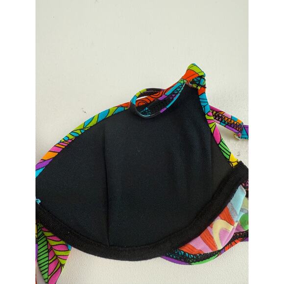 Bikini Bay Underwire Padded Push Up Twisted Bikini Top  Size 10 - Picture 9 of 14